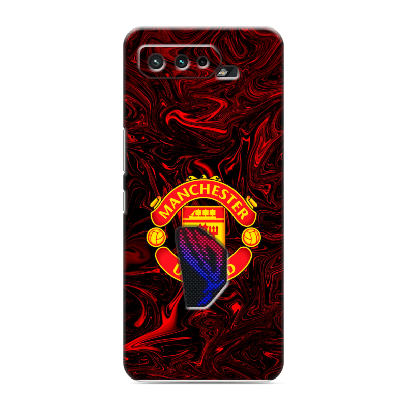 Силиконовый чехол на ASUS ROG Phone 5 с принтом Manchester United Силиконовый чехол на ASUS ROG Phone 5 с принтом Manchester United