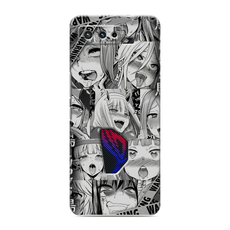 Силиконовый противоударный чехол на ASUS ROG Phone 5 с принтом Ahegao Ахегао Аниме Силиконовый противоударный чехол на ASUS ROG Phone 5 с принтом Ahegao Ахегао Аниме