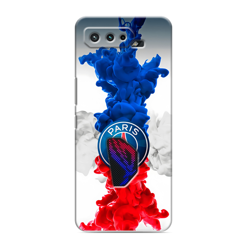Силиконовый чехол на ASUS ROG Phone 5 с принтом PSG ПСЖ Силиконовый чехол на ASUS ROG Phone 5 с принтом PSG ПСЖ