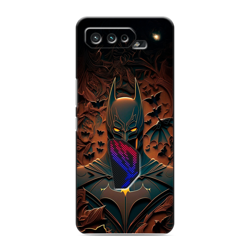 Силиконовый противоударный чехол на ASUS ROG Phone 5 с принтом Batman Бэтмен Силиконовый противоударный чехол на ASUS ROG Phone 5 с принтом Batman Бэтмен