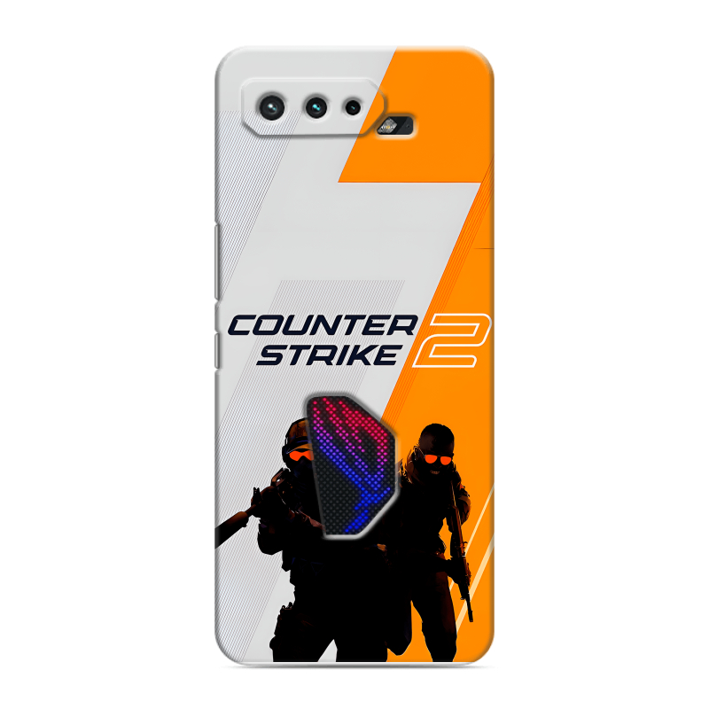 Силиконовый противоударный чехол на ASUS ROG Phone 5 с принтом Counter Strike Силиконовый противоударный чехол на ASUS ROG Phone 5 с принтом Counter Strike