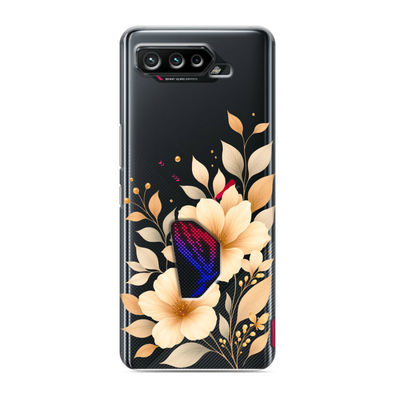Силиконовый противоударный чехол на ASUS ROG Phone 5 с принтом для девушки Силиконовый противоударный чехол на ASUS ROG Phone 5 с принтом для девушки