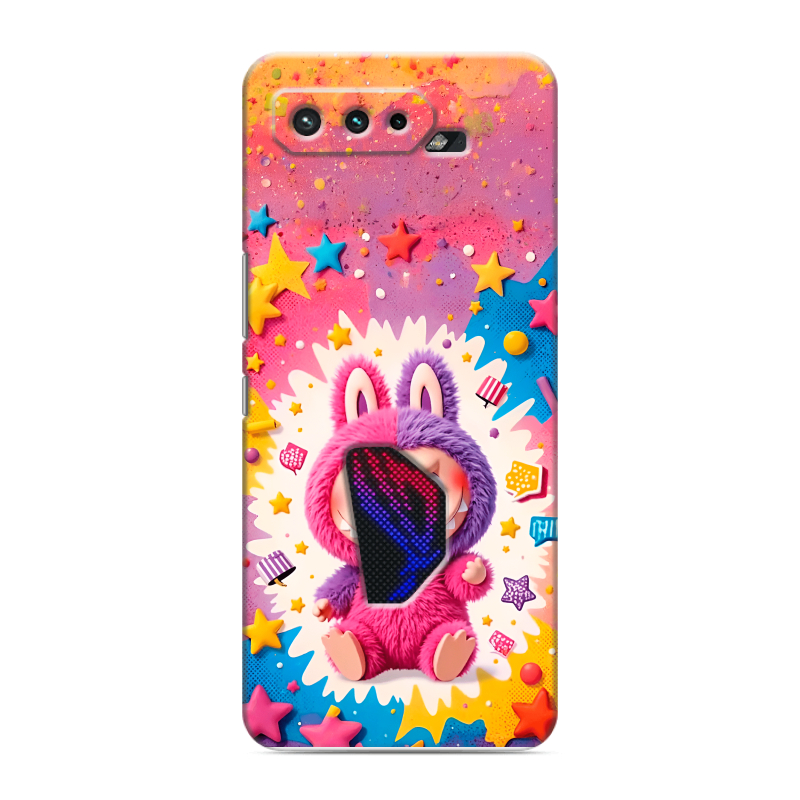 Силиконовый чехол на ASUS ROG Phone 5 с принтом Labubu Лабубу Силиконовый чехол на ASUS ROG Phone 5 с принтом Labubu Лабубу