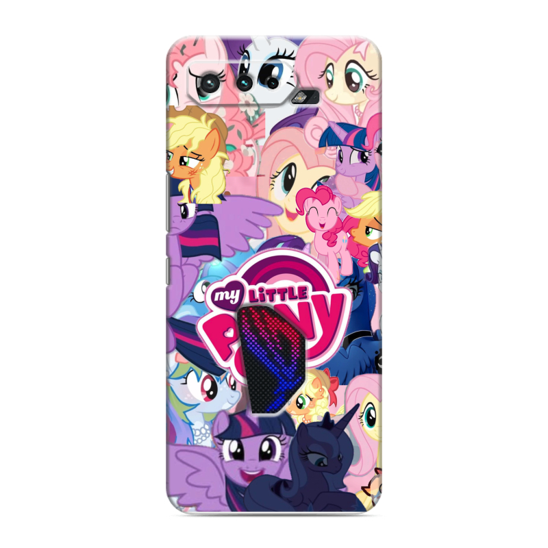 Силиконовый чехол на ASUS ROG Phone 5 с принтом My little pony Дружба чудо Силиконовый чехол на ASUS ROG Phone 5 с принтом My little pony Дружба чудо