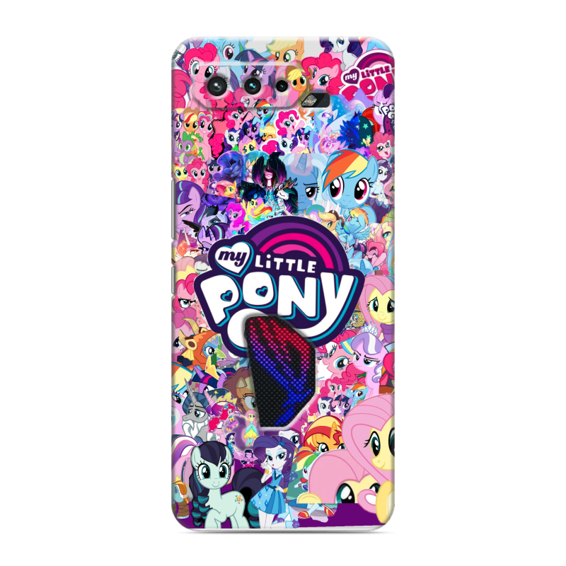 Силиконовый чехол на ASUS ROG Phone 5 с принтом My little pony Дружба чудо Силиконовый чехол на ASUS ROG Phone 5 с принтом My little pony Дружба чудо