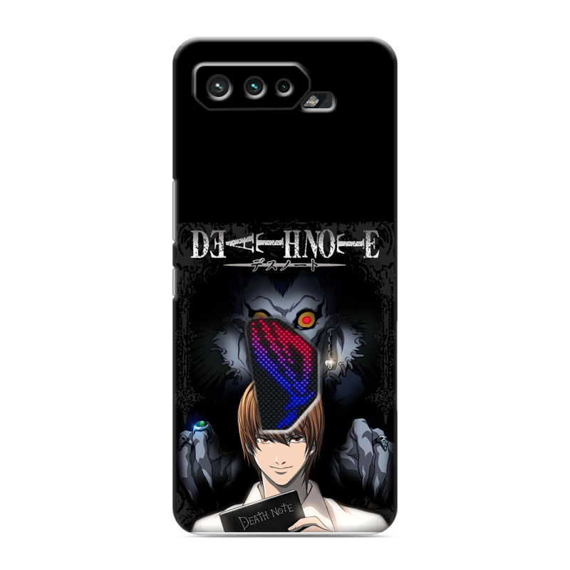 Силиконовый чехол на ASUS ROG Phone 5 с принтом Death note Тетрадь смерти Силиконовый чехол на ASUS ROG Phone 5 с принтом Death note Тетрадь смерти
