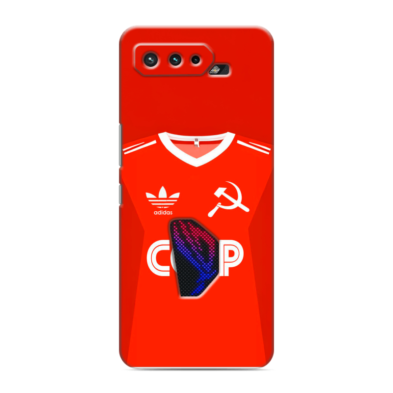 Силиконовый противоударный чехол на ASUS ROG Phone 5 с принтом Флаг Герб СССР Силиконовый противоударный чехол на ASUS ROG Phone 5 с принтом Флаг Герб СССР