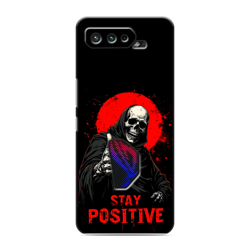Силиконовый чехол на ASUS ROG Phone 5 с принтом смешной скелет Силиконовый чехол на ASUS ROG Phone 5 с принтом смешной скелет