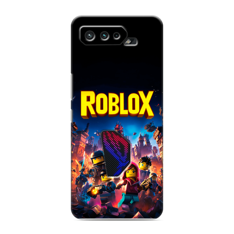 Силиконовый противоударный чехол на ASUS ROG Phone 5 с принтом Roblox Роблокс Силиконовый противоударный чехол на ASUS ROG Phone 5 с принтом Roblox Роблокс