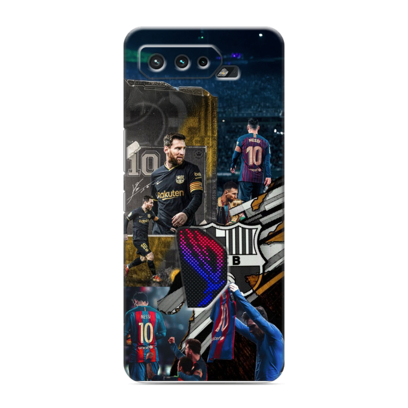 Силиконовый чехол на ASUS ROG Phone 5 с принтом Messi Barcelona Силиконовый чехол на ASUS ROG Phone 5 с принтом Messi Barcelona
