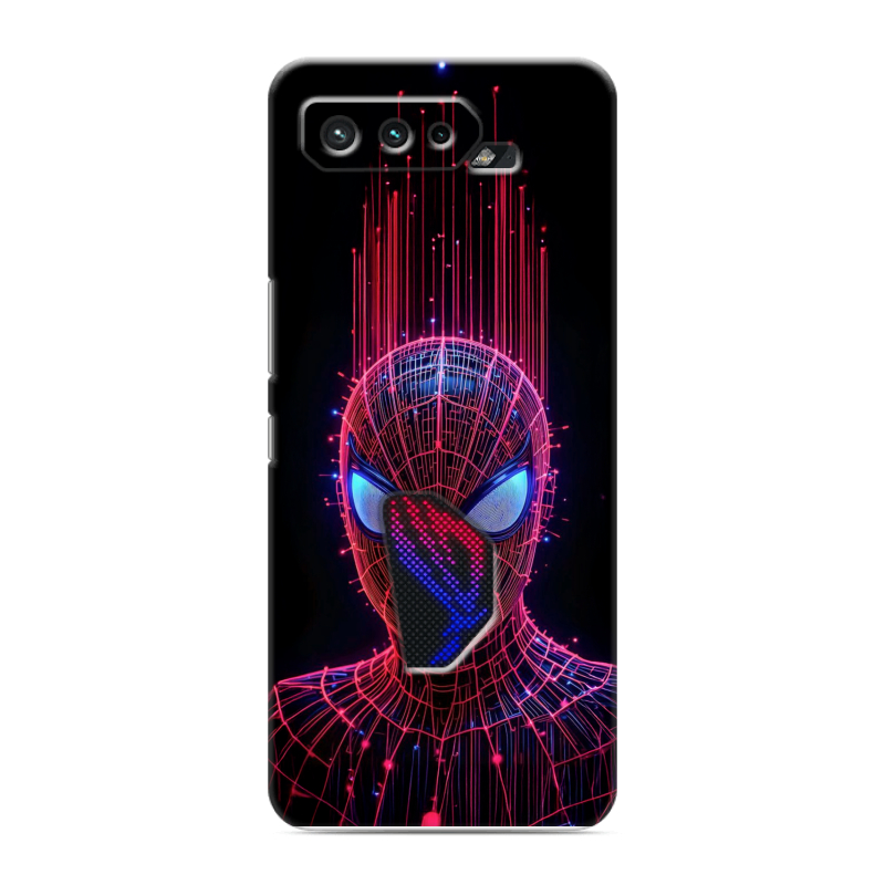 Силиконовый противоударный чехол на ASUS ROG Phone 5 с принтом Spiderman Человек паук Силиконовый противоударный чехол на ASUS ROG Phone 5 с принтом Spiderman Человек паук