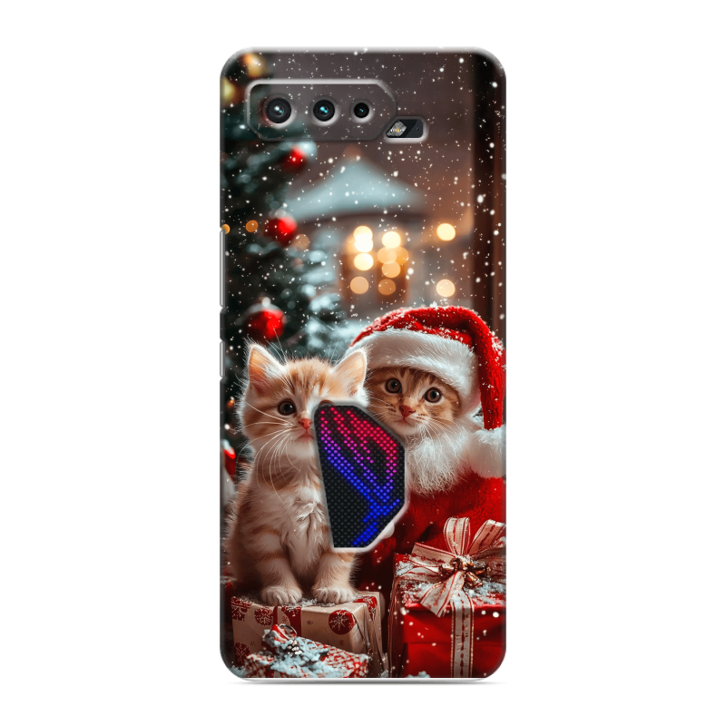 Силиконовый противоударный чехол на ASUS ROG Phone 5 с принтом Новый год Силиконовый противоударный чехол на ASUS ROG Phone 5 с принтом Новый год