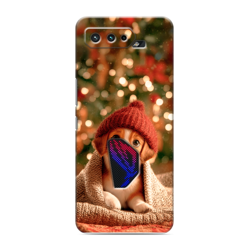 Силиконовый противоударный чехол на ASUS ROG Phone 5 с принтом Новый год Силиконовый противоударный чехол на ASUS ROG Phone 5 с принтом Новый год