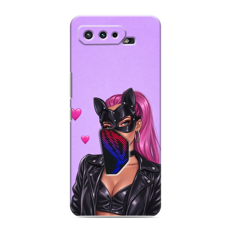 Силиконовый противоударный чехол на ASUS ROG Phone 5 с принтом женский Силиконовый противоударный чехол на ASUS ROG Phone 5 с принтом женский
