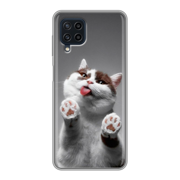 Силиконовый чехол на Samsung Galaxy A22 с принтом Коты Силиконовый чехол на Samsung Galaxy A22 с принтом Коты