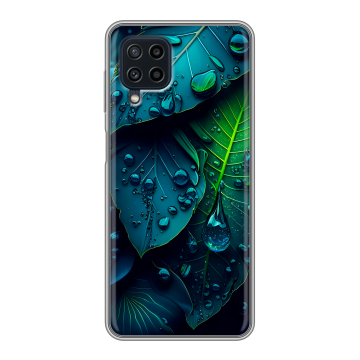Силиконовый чехол на Samsung Galaxy A22 с принтом Листья Силиконовый чехол на Samsung Galaxy A22 с принтом Листья