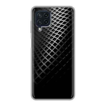 Силиконовый чехол на Samsung Galaxy A22 с принтом Текстура металла