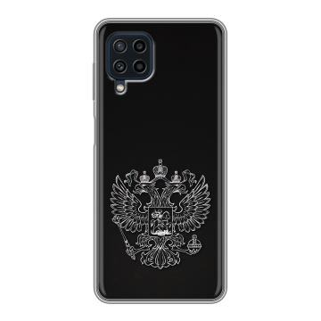 Силиконовый чехол на Samsung Galaxy A22 с принтом Герб России