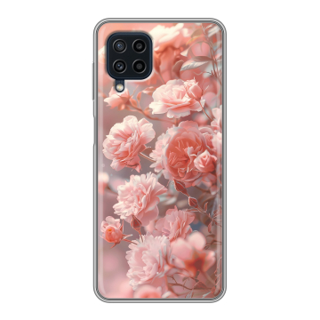 Силиконовый чехол на Samsung Galaxy A22 с принтом Розовые розы Силиконовый чехол на Samsung Galaxy A22 с принтом Розовые розы