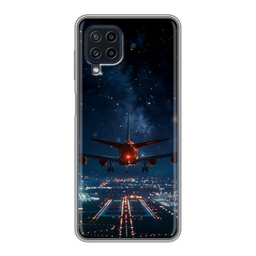 Силиконовый чехол на Samsung Galaxy A22 с принтом самолет Силиконовый чехол на Samsung Galaxy A22 с принтом самолет