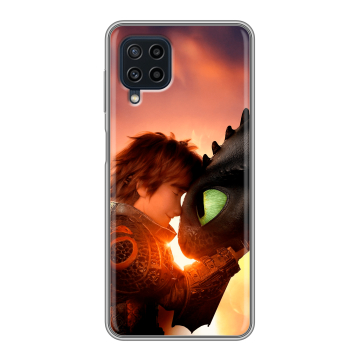Силиконовый чехол на Samsung Galaxy A22 с принтом Как приручить дракона Силиконовый чехол на Samsung Galaxy A22 с принтом Как приручить дракона