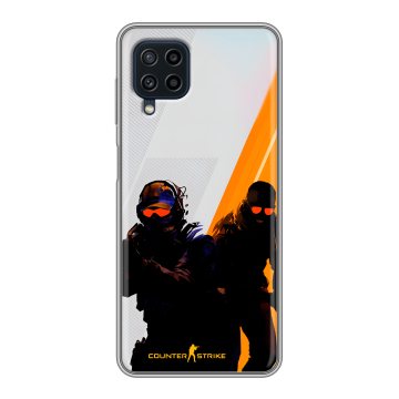 Силиконовый чехол на Samsung Galaxy A22 с принтом Контер страйк Counter strike Силиконовый чехол на Samsung Galaxy A22 с принтом Контер страйк Counter strike