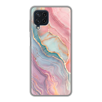 Силиконовый чехол на Samsung Galaxy A22 с принтом розовый мрамор Силиконовый чехол на Samsung Galaxy A22 с принтом розовый мрамор