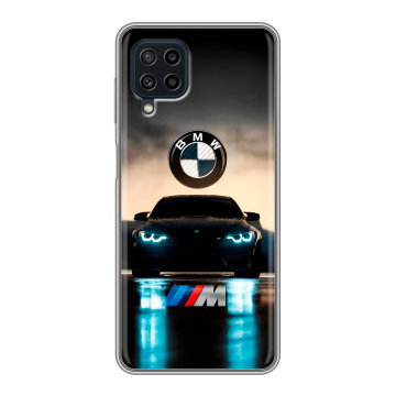 Силиконовый чехол на Samsung Galaxy A22 с принтом БМВ BMW