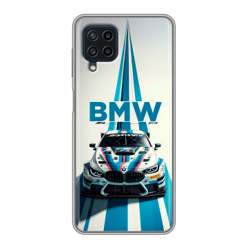 Силиконовый чехол на Samsung Galaxy A22 с принтом БМВ BMW Силиконовый чехол на Samsung Galaxy A22 с принтом БМВ BMW