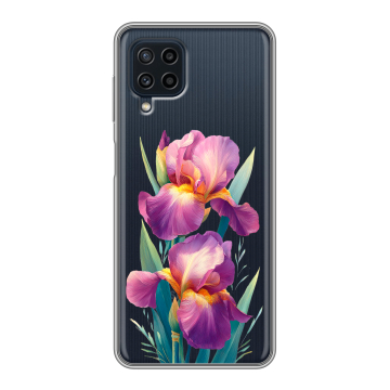 Силиконовый чехол на Samsung Galaxy A22 с принтом Цветы орхидеи Силиконовый чехол на Samsung Galaxy A22 с принтом Цветы орхидеи