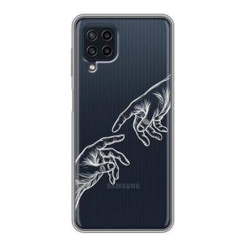 Силиконовый чехол на Samsung Galaxy A22 с принтом Сотворение мира Силиконовый чехол на Samsung Galaxy A22 с принтом Сотворение мира