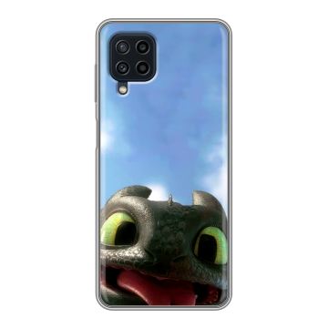 Силиконовый чехол на Samsung Galaxy A22 с принтом Как приручить дракона Силиконовый чехол на Samsung Galaxy A22 с принтом Как приручить дракона