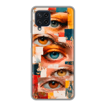 Силиконовый чехол на Samsung Galaxy A22 с принтом Модный принт Силиконовый чехол на Samsung Galaxy A22 с принтом Модный принт