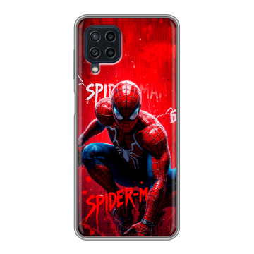 Силиконовый чехол на Samsung Galaxy A22 с принтом Spiderman Человек паук