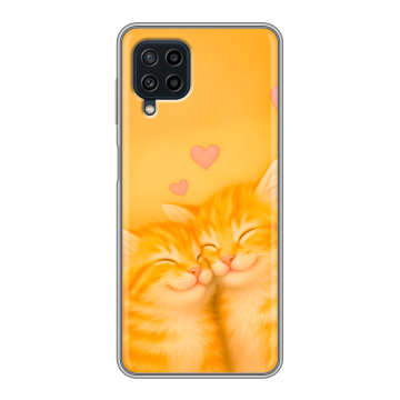 Силиконовый чехол на Samsung Galaxy A22 с принтом Милые котята Силиконовый чехол на Samsung Galaxy A22 с принтом Милые котята