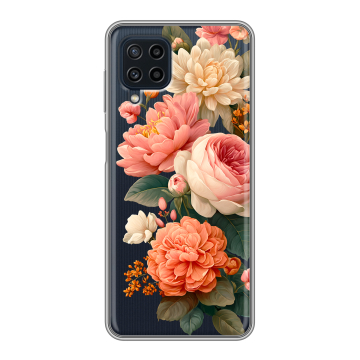 Силиконовый чехол на Samsung Galaxy A22 с принтом цветы Силиконовый чехол на Samsung Galaxy A22 с принтом цветы