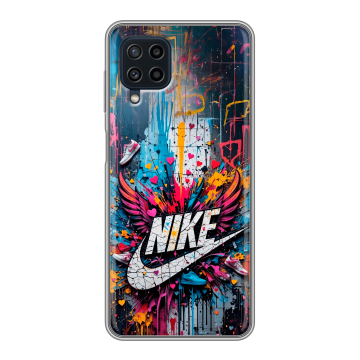 Силиконовый чехол на Samsung Galaxy A22 с принтом Nike Найк Силиконовый чехол на Samsung Galaxy A22 с принтом Nike Найк