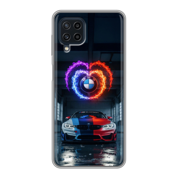Силиконовый чехол на Samsung Galaxy A22 с принтом BMW БМВ Силиконовый чехол на Samsung Galaxy A22 с принтом BMW БМВ