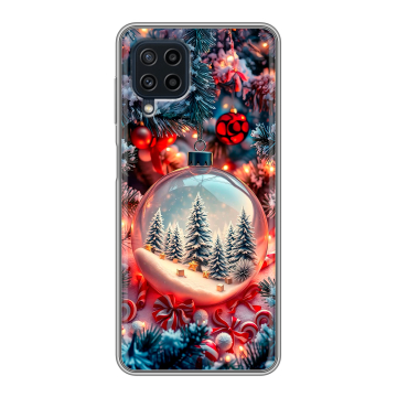 Силиконовый чехол на Samsung Galaxy A22 с принтом Новый год Силиконовый чехол на Samsung Galaxy A22 с принтом Новый год