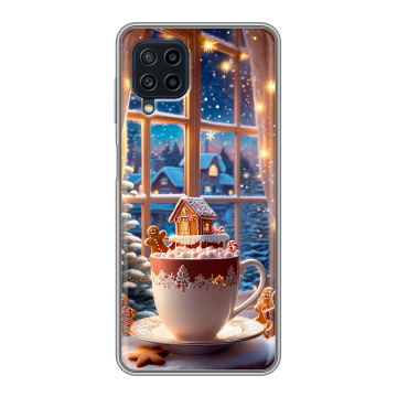 Силиконовый чехол на Samsung Galaxy A22 с принтом Новый год Силиконовый чехол на Samsung Galaxy A22 с принтом Новый год
