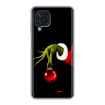Силиконовый чехол на Samsung Galaxy A22 с принтом Новый год Гринч Силиконовый чехол на Samsung Galaxy A22 с принтом Новый год Гринч