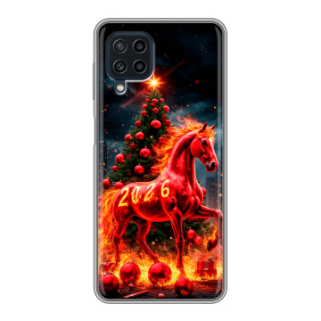 Силиконовый чехол на Samsung Galaxy A22 с принтом Новый год Силиконовый чехол на Samsung Galaxy A22 с принтом Новый год