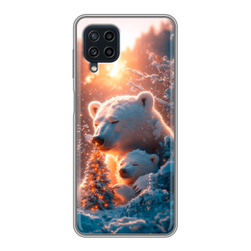 Силиконовый чехол на Samsung Galaxy A22 с принтом Новый год Силиконовый чехол на Samsung Galaxy A22 с принтом Новый год