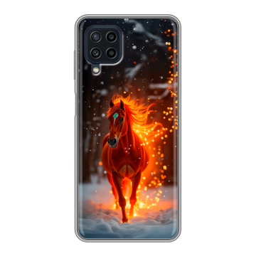 Силиконовый чехол на Samsung Galaxy A22 с принтом Новый год Силиконовый чехол на Samsung Galaxy A22 с принтом Новый год