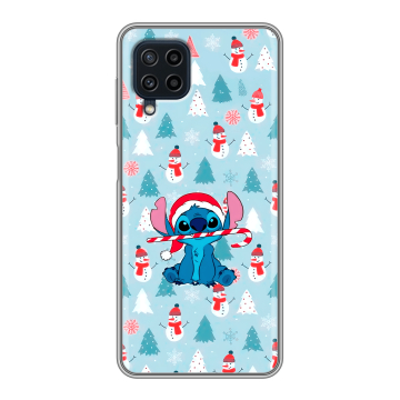 Силиконовый чехол на Samsung Galaxy A22 с принтом Стич Новый год Силиконовый чехол на Samsung Galaxy A22 с принтом Стич Новый год