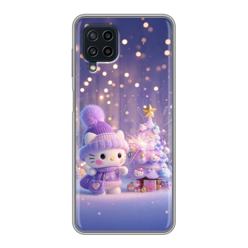 Силиконовый чехол на Samsung Galaxy A22 с принтом Новый год Силиконовый чехол на Samsung Galaxy A22 с принтом Новый год