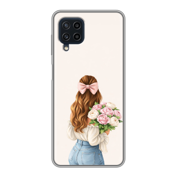 Силиконовый чехол на Samsung Galaxy A22 с принтом женский Силиконовый чехол на Samsung Galaxy A22 с принтом женский