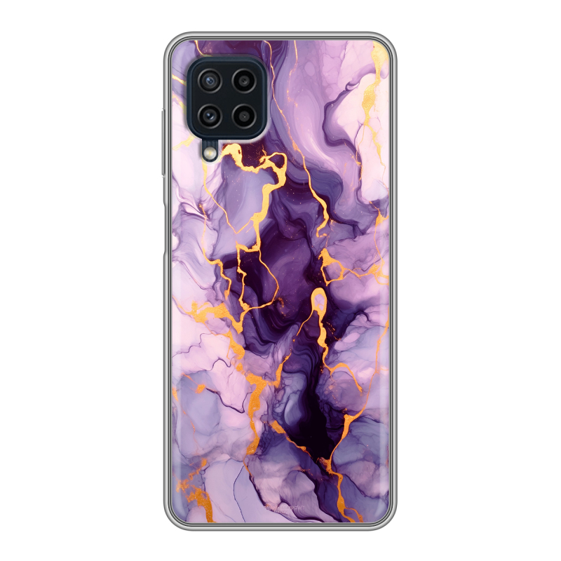 Силиконовый противоударный чехол на Samsung Galaxy A22 с принтом Мрамор Силиконовый противоударный чехол на Samsung Galaxy A22 с принтом Мрамор