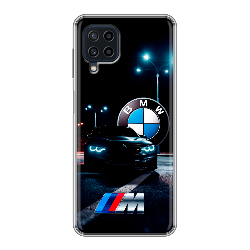 Силиконовый чехол на Samsung Galaxy A22 с принтом БМВ BMW Силиконовый чехол на Samsung Galaxy A22 с принтом БМВ BMW