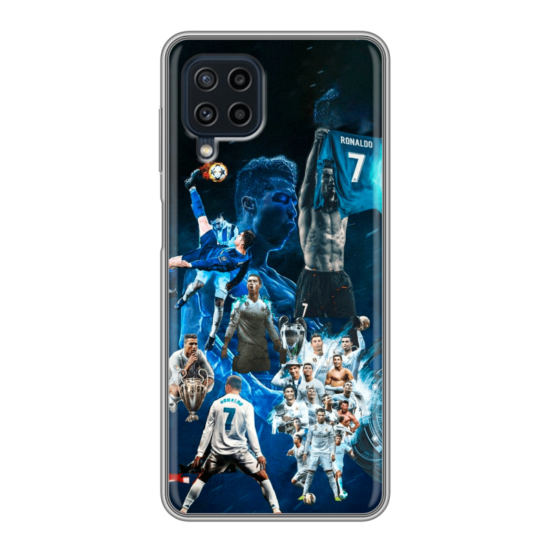 Силиконовый чехол на Samsung Galaxy A22 с принтом Реал Роналдо Силиконовый чехол на Samsung Galaxy A22 с принтом Реал Роналдо